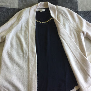LOFT Open-Front Shirt-Tail Cardigan - Size S